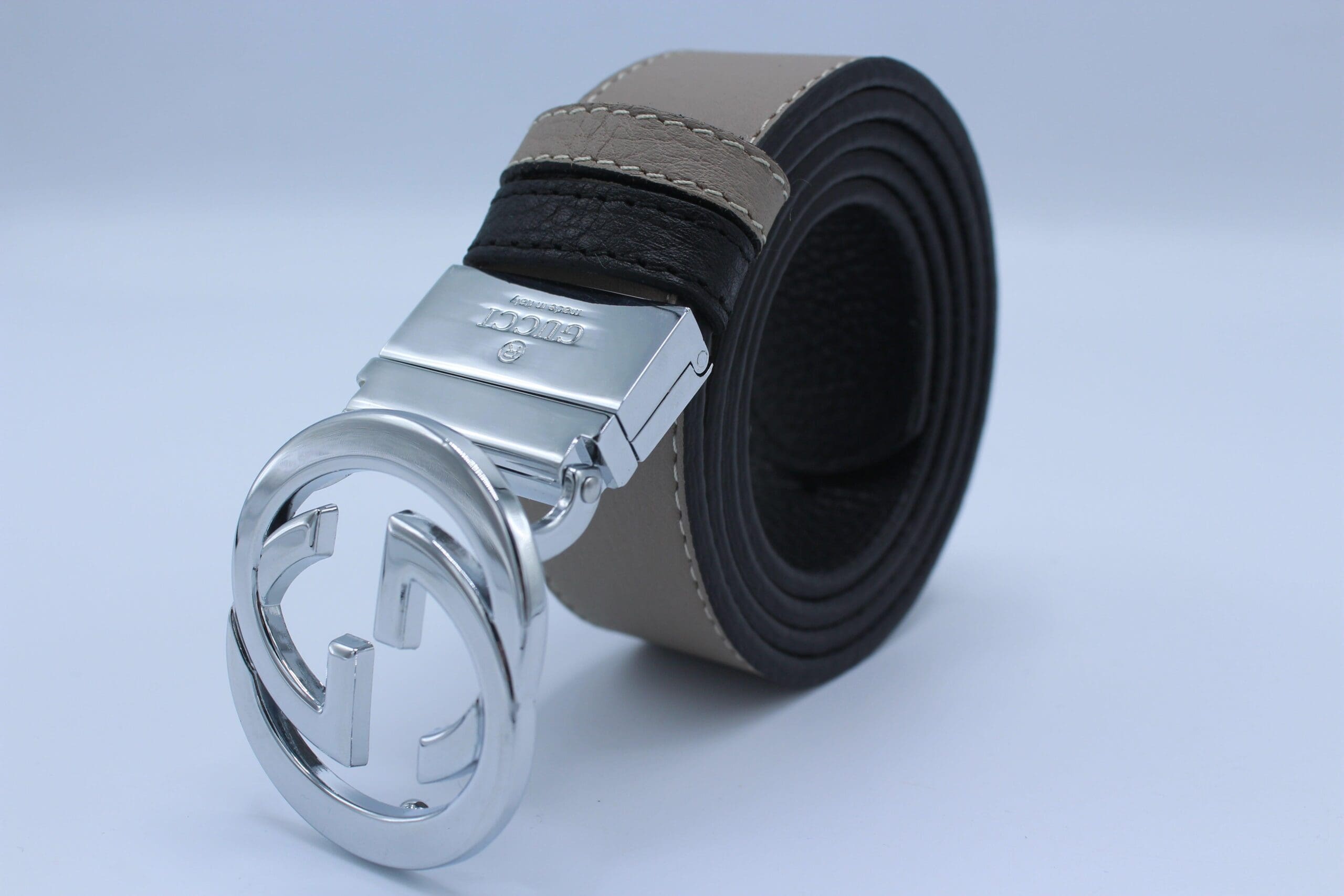 Reversible GG Buckle Leather Belt - Image 23