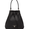Saffiano Bucket Bag Black