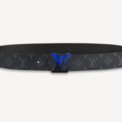 Alternative view of Spray Blue Buckle Belt Reversible
