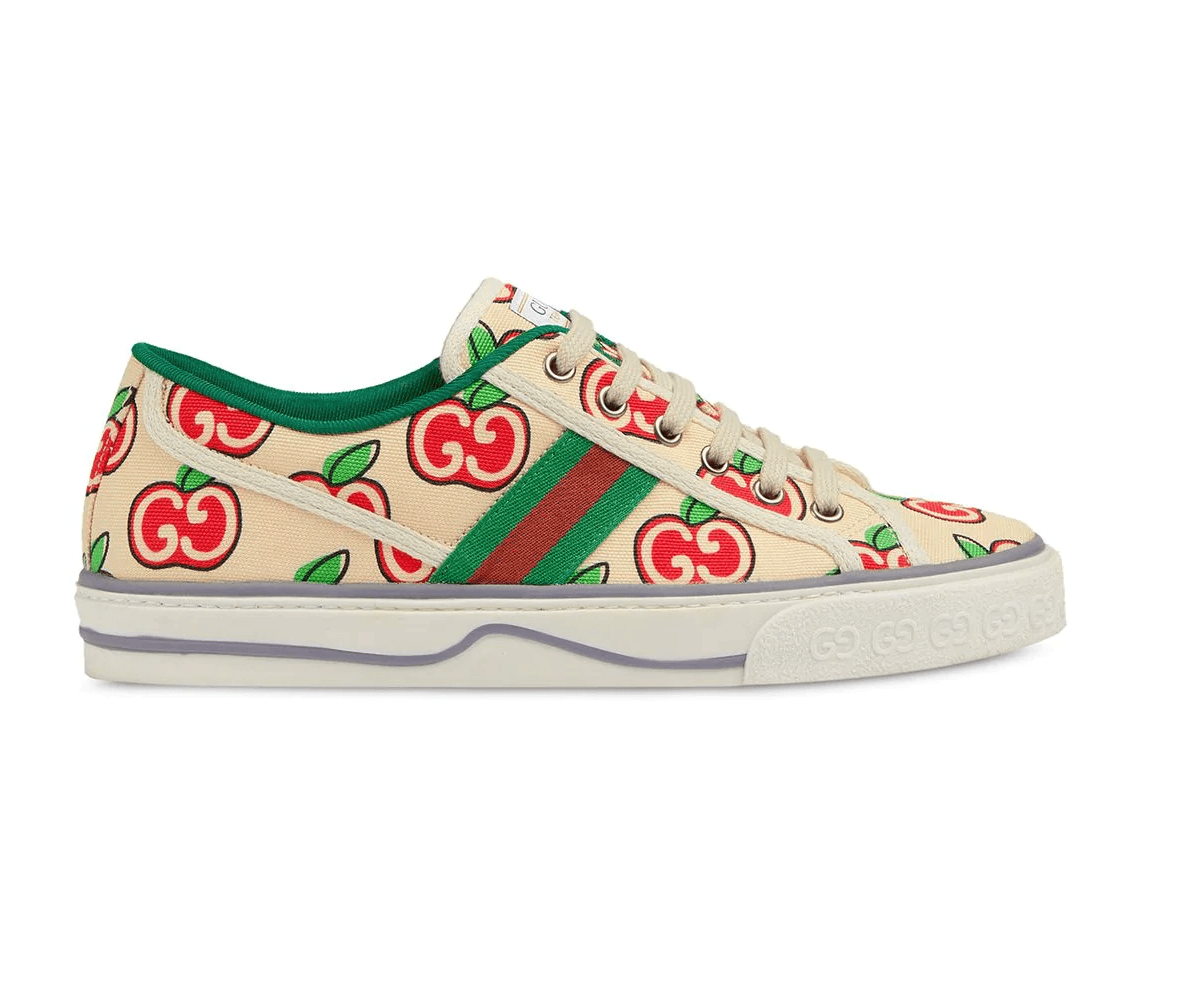 Tennis 1977 Apple Print Sneakers