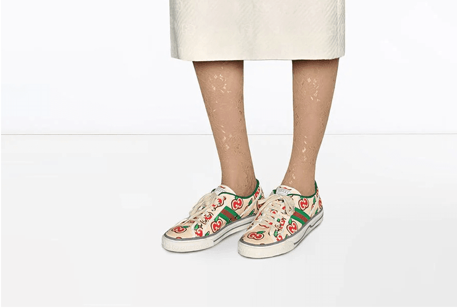 Tennis 1977 Apple Print Sneakers - Image 5