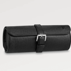 Watch Case Black Epi Leather