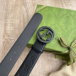 Alternative view of Gucci Signature Belt Black GG, Women Belt 411924