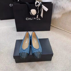 Chanel Ballerina Flats Blue For Women, Women’s Shoes G02819