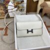 Hermes Constance Long Togo Wallet White, Silver Toned Hardware Bag For Women, Women’s Handbags, Shoulder Bags 8.1in/21cm