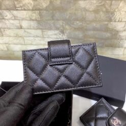 Alternative view of Chanel CO-CO Card Holder Wallet Black Gold Hardware For Women 10cm/4in