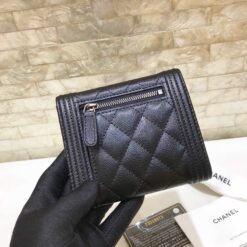 Alternative view of Chanel CO-CO Flap Card Holder Wallet Black Silver Hardware For Women 11.5cm/4.5in