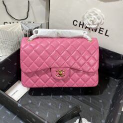Alternative view of Chanel Classic Flap Bag Large Crossbody 11.8in/ 30cm Pink Gold Hardware For Women