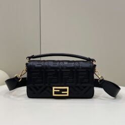 Fendi Baguette Black For Women, Women’s Handbags, Shoulder And Crossbody Bags 10.6in/27cm FF 8BR600A72VF15ZW
