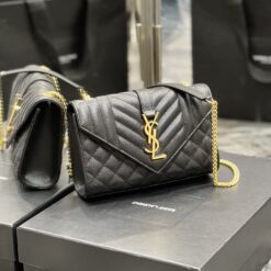 Alternative view of Saint Laurent Small Bag Black In Mix Matelasse For Women 8.2in/21cm YSL 600195BOW911000
