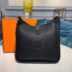 Alternative view of Hermes Evelyne III 29 Bag Black With Silver-Toned Hardware For Women, Women’s Shoulder And Crossbody Bags 11.4in/29cm H056277CK89