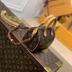 Alternative view of Louis Vuitton Nano Speedy Top Handle Bag 6.3in/ 16cm Brown Monogram Canvas Gold Hardware For Women M81085