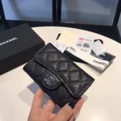 Alternative view of Chanel Classic Card Holder Silver Hardware Black For Women, Women’s Wallet 4.5in/11.5cm