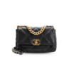 Chanel 19 Crossbody Bag 10.1in/ 26cm Black Gold Hardware For Women AS1160