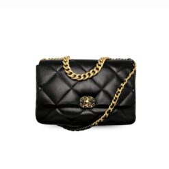 Chanel 19 Maxi Handbag Black For Women, Women’s Bags, Shoulder And Crossbody Bags 14in/36cm AS1162 B04852 94305