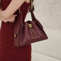 Alternative view of Chanel 25 Small Shoulder Bag 10.2in/ 26cm Burgundy Gold Hardware For Women AS5293 B20304 U1192
