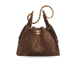 Chanel 25 Small Shoulder Bag 10.2in/ 26cm Dark Brown Gold Hardware For Women AS5293 B18799 U3950