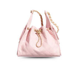 Chanel 25 Small Shoulder Bag 10.2in/ 26cm Light Pink Gold Hardware For Women AS5293 B20304 NAGEO