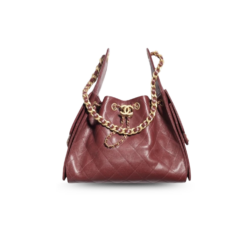 Chanel 25 Small Shoulder Bag 10.2in/ 26cm Burgundy Gold Hardware For Women AS5293 B20304 U1192