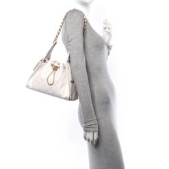 Alternative view of Chanel 25 Small Shoulder Bag 10.2in/ 26cm White Gold Hardware For Women AS5293 B20304 10601