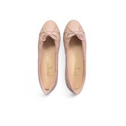 Chanel Ballet Flats Light Pink For Women
