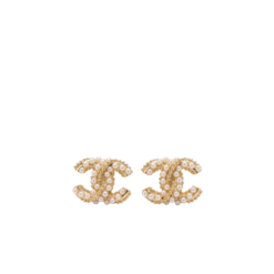 Chanel CC Earrings Gold For Women
