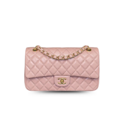 Chanel Classic 11.12 Crossbody Bags 9.9in/ 25.5cm Light Pink Gold Hardware For Women A01112 Y04059 NJ523