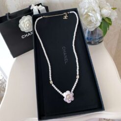 Alternative view of Chanel Flower Necklace White For Women