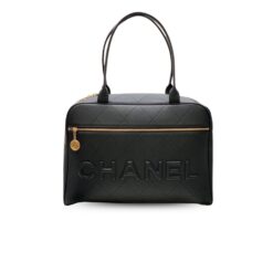 Chanel Maxi Bowling Bag Black For Women 45cm / 17.7in