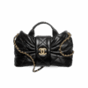 Chanel Bow Mini Top Handle Bag 10.2in/ 26cm Black Gold Hardware For Women AS5849 B22148 94305