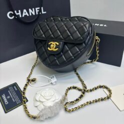 Alternative view of Chanel Mini Heart Bag Black For Women 7in/18cm AS3191 B07958 94305