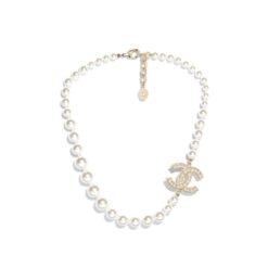 Chanel Pearl Necklace White For Women