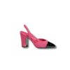 Chanel Slingbacks Pink And Black For Women G45509 B17162 NZ567