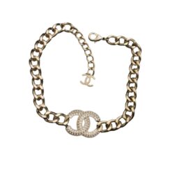 Chanel Small Agarwood Necklace Gold For Women