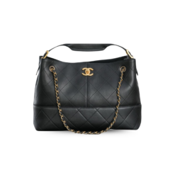 Chanel Shopping Small Tote Bag 14.2in/ 36cm Black Gold Hardware For Women