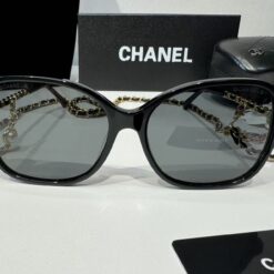 Alternative view of Chanel Square Sunglasses Black For Women A40911 X06074 S2214