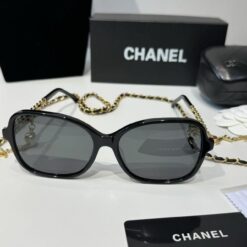 Chanel Square Sunglasses Black For Women A40911 X06074 S2214
