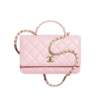 Chanel Wallet On Chain Crossbody Bag 7.6in/ 19cm Light Pink Gold Hardware For Women AP4451 B19409 NADOE