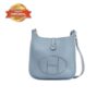 [True-to-ORIGINAL] Hermes Evelyne III 29 Bag Light Blue With Silver-Toned Hardware For Women, Women’s Shoulder And Crossbody Bags 11.4in/29cm H056277CK18