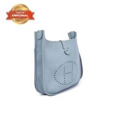 Alternative view of [True-to-ORIGINAL] Hermes Evelyne III 29 Bag Light Blue With Silver-Toned Hardware For Women, Women’s Shoulder And Crossbody Bags 11.4in/29cm H056277CK18