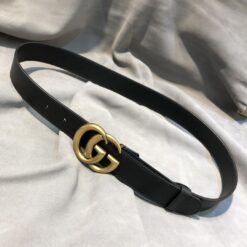 Alternative view of Gucci Belt With Double G Buckle Black 1.2in/3cm