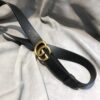 Gucci Belt With Double G Buckle Black 1.2in/3cm