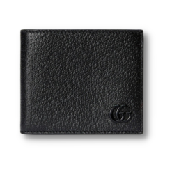 Gucci GG Marmont Bi-Fold Wallet Black For Men 4.3in/11cm ‎428726 1T56F 1000