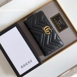 Alternative view of Gucci GG Marmont Zip Around Wallet Black For Women 7.4in/19cm 443123 DTD1T 1000