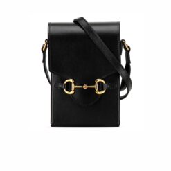 Gucci Horsebit 1955 Mini Black Bag 17cm