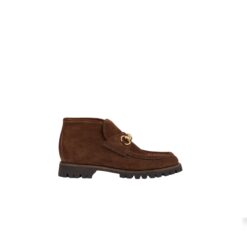 Gucci Horsebit Ankle Boots Brown For Women – 764206 0PV00 2206
