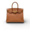 Hermes Brikin 35 Top Handle Bag 13.8in/ 35cm Brown Gold Hardware For Women