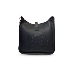 Hermes Evelyne III 29 Bag Black With Silver-Toned Hardware For Women, Women’s Shoulder And Crossbody Bags 11.4in/29cm H056277CK89