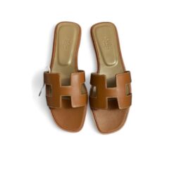 Hermes Oran Sandal Brown For Women, Women’s Shoes H021056Z