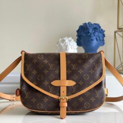 Louis Vuitton Saumur MM Monogram Canvas For Women, Women’s Handbags, Shoulder And Crossbody Bags 11.8in/30cm LV M40710